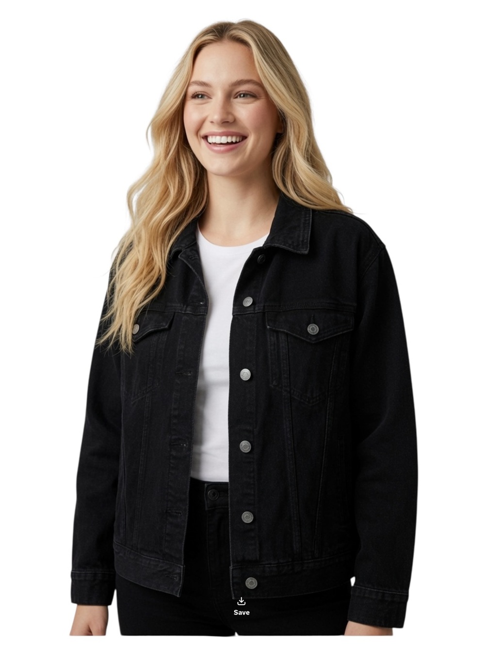 Women's Black Torrid Feel the Fit Denim Trucker Jean Jacket - Classic Button-Up